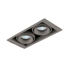 Donolux DL18615/02WW-SQ Silver Grey/Black Встраиваемый светильник под сменную лампу