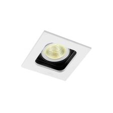 Donolux DL18614/01WW-SQ White/Black Поворотный встраиваемый светильник под сменную лампу