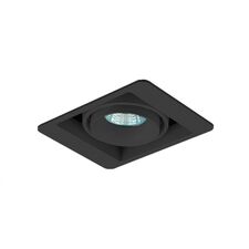 Donolux DL18615/01WW-SQ Shiny black/Black Встраиваемый светильник под сменную лампу
