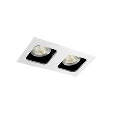 Donolux DL18614/02WW-SQ White/Black Поворотный встраиваемый светильник под сменную лампу