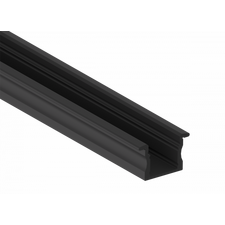 Donolux DN18501RAL9005 Врезной алюминиевый профиль,  23,5х14,5х2000. Цвет: Черный матовый, RAL9005, Серия:DN8ALE