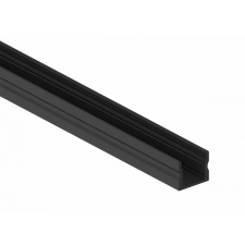 Donolux DN18505RAL9005 Накладной алюминиевый профиль,  17,2х14,5х2000. Цвет: Черный матовый, RAL9005,Серия:DN8ALE