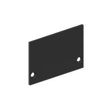 Donolux DNCAP18511RAL9005 Боковая  глухая заглушка для профиля DN18511 Цвет:Чёрный матовый, RAL9005,Серия:DN8ALE
