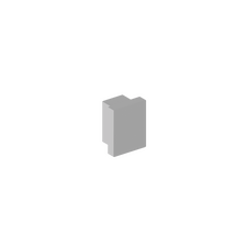 Donolux DNCAP18510 Боковая  глухая заглушка для профиля DN18510 Цвет:Серый,Серия:DN8ALE