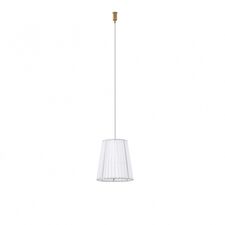 Donolux Shade support kit DL20751White Brass Абажур из органзы белый CASCATA, D160x170 мм, с потолочным креплением (латунь), трос 1200 мм
