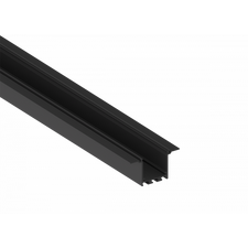 Donolux DN18519RAL9005 Встраиваемый алюминиевый профиль под шпаклевку,  40х76х2000. Цвет: Черный матовый, RAL9005, Серия:DN8ALE