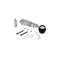 Donolux Connector 180 DLR B1 Токопроводящий прямой коннектор с подвесом и кабелем питания длиной 2000мм, с потолочным креплением