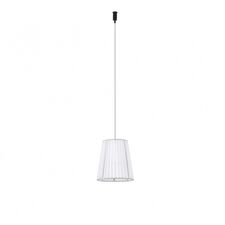 Donolux Shade support kit DL20751White Brushed Black Абажур из органзы белый CASCATA, D160x170 мм, с потолочным креплением (шлифованный черный), трос 1200 мм