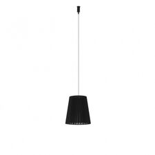 Donolux Shade support kit DL20751Black Brushed Black Абажур из органзы черный CASCATA, D160x170 мм, с потолочным креплением (шлифованный черный), трос 1200 мм