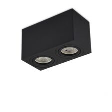 Donolux DL18613SQ2B Накладной светодиодный светильник, GU10, L160xW80хH90мм, IP20, черный, без лампы