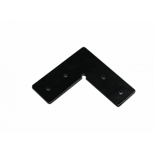 Donolux L connector DLMX BLACK L-образный соединитель для магнитного шинопровода, 98*98*33мм черного цвета