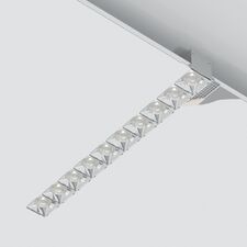 Donolux DL18519M141A20.38.383CH 150 Donolux Led светильник встраиваемый, 20W, 383х74,8мм, H39,8мм, 1800Lm, 38°, 3000К, Ra80, IP20, UGR16, корп