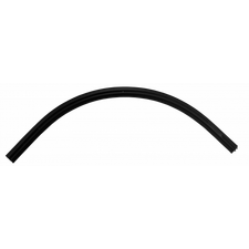 Donolux R Corner 600 InB Круглый угол-соединитель для встраиваемого шинопровода Slim Line Mini, R600*L400*H15, черный