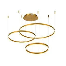 Kink Light 08223,36PA(3000K) Подвес диммируемый Тор латунь w133.5*95(d80+60+40) h150 Led 110w (3000K) с пультом ДУ