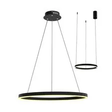 Kink Light 08212,19A(4000K) Подвес Тор черный d40 h150 Led 23W (4000K) 2 типа крепления
