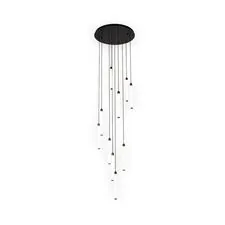 Kink Light 08456-10A,19 Подвес Эванте черный d60 h500 Led 10*7W (4000K)