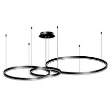 Kink Light 08223,19PA(4000K) Подвес диммируемый Тор черный w133.5*95(d80+60+40) h150 Led 110w (4000k) с пультом ДУ