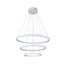 Kink Light 08223,01A(4000K) Подвес диммируемый Тор белый d80+60+40 h150 Led 110w (4000K)