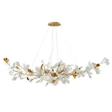 Kink Light 07868-10A,36 Люстра Сири латунь w150*55 h200 G9 10*5W  (Led лампы в комплекте)