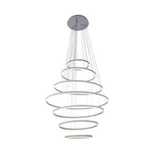 Kink Light 08537,01(4000K) Подвес Тор белый h300 d40+60+80+100+80+60+40 Led 284W (4000K) с пультом ДУ