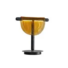 Kink Light 07687-T,19(03) Настольная лампа Тэрро черный (плафон янтарь) d38 h33 Led 8W (4000K)