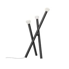 Kink Light 07722-F,19 Торшер Риволи черный d70 h153 G9 3*5W