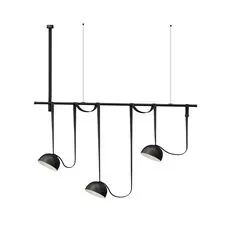 Kink Light 6426-1K,19 Комплект ременной трековой системы Сатори черный w150*20 h245 Led 3*15W (4000K)