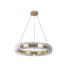 Kink Light 08001-70,33 Подвес диммируемый Риколь золото d70 h100 Led 160W (3000-6000K) с пультом ДУ
