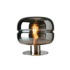 Kink Light 07720-T,02(16) Настольная лампа Лаваль хром/серый d28 h30 E27 1*40W