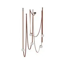Kink Light 6424-2K,06 Комплект ременной трековой системы Сатори терракотовый w80*60 h150 Led 5*12W (4000K)