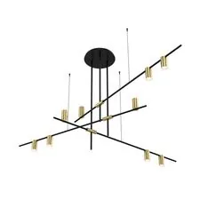 Kink Light 07621-9,20 Люстра Рия черный/бронза w125*125 h60 Gu10 9*10W