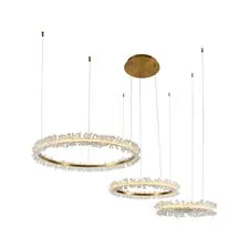 Kink Light 08246,36PA Подвес диммируемый Лаура латунь d40+60+80 h150 Led 110W (3000K) с пультом ДУ