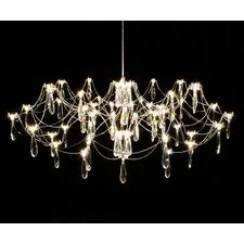 Kink Light 07889-80,02(21) Люстра димм. Галанта хром d88 h178 Led 60*0,5W (3000-6000K)
