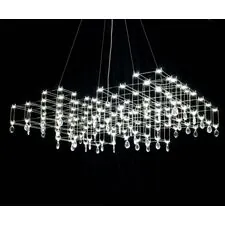 Kink Light 07887-A,02(21) Люстра димм. Галанта хром d120 h195 Led 136*0,5W (3000-6000K)