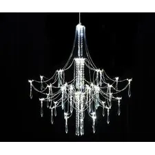 Kink Light 07885-70,02(21) Люстра диммируемая Галанта хром d70 h180 Led 42*0,5W (3000-6000K) с пультом ДУ