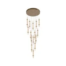 Kink Light 07522-15A,36 Подвес Данли латунь d50 h500 Led 45w (3000K)