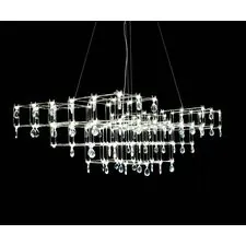 Kink Light 07887-L,02(21) Люстра димм. Галанта хром d120 h195 Led 136*0,5W (3000-6000K)