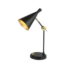 Kink Light 07717-T,19 Настольная лампа Камила черный d35 h60 E27 1*40W