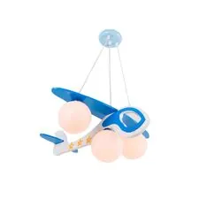 Kink Light 07494 Подвес Аэроплан голубой w60*58,5 h80 E27 3*40w