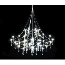 Kink Light 07883-70,02(21) Люстра диммируемая Галанта хром d70 h180 Led 51*0,30W (3000-6000K) с пультом ДУ