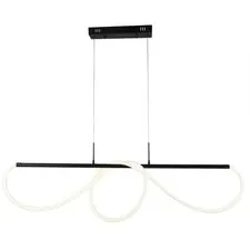Kink Light 08041K,19(4000K) Подвес диммируемый Далия черный w135*20 h150 Led 72W (4000К) с пультом ДУ