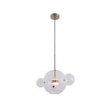 Kink Light 07545-4,21(36) Подвес Галла прозрачный (цвет корпуса латунь) w40*45 h200 Led 14W (3000К)