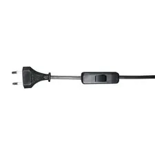 Kink Light A2300,19 Шнур с переключ  черный (2м)(10шт в упаковке) 230V AC 50Hz (max 2A)