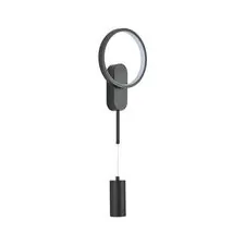Kink Light 2204,19 Настенный светильник Адис черный d20 h53-152 Led 12W+5W (3000K)