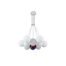 Kink Light 08475-13,01 Подвес Алди белый d65 h130 E27 13*5W (в комплекте 13 белых и 1 цветной плафон)