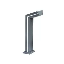 Kink Light 09207-F,16(07) Светильник уличный серый с солнечной батареей w15*7,5 h80 Led 6W (4000K) Декоративная подсветка зеленая.