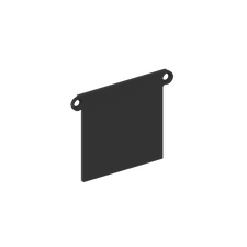 Donolux CAP18519RAL9005 DONOLUX Боковая  глухая заглушка для профиля L18519 Цвет:Черный матовый, RAL9005