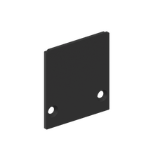 Donolux CAP18506RAL9005 Боковая  глухая заглушка для профиля L18506 Цвет:Черный матовый RAL9005