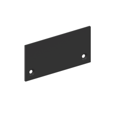 Donolux CAP18513RAL9005 DONOLUX Боковая  глухая заглушка для профиля L18513 Цвет:Черный матовый, RAL9005