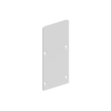 Donolux CAP18515RAL9003 DONOLUX Боковая  глухая заглушка для профиля L18515 Цвет:Белый матовый, RAL9003